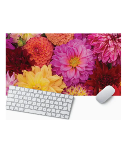 Floral Desk Mat Floral Large Desk Mat - Dahlia