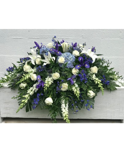 Sheer Elegance casket spray