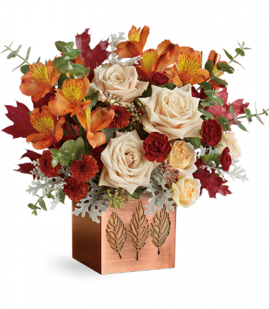 Shimmering Leaves All-Around Floral Arrangement