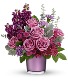Shimmering with the beauty of a faceted amethyst,  Vase Arrangement 