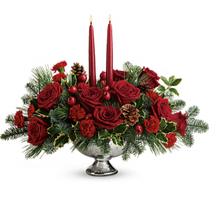 Shining Bright Centerpiece Sparkling Mercury Pedestal Bowl in Granville, NY | The Florist at Mandy's Spring Shining Bright Centerpiece Sparkling Mercury Pedestal Bowl in Granville, NY | The Florist at Mandy's Spring