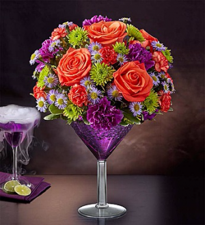 Shocktail Martini Bouquet Martini in Orlando, FL | Artistic East Orlando Florist Shocktail Martini Bouquet Martini in Orlando, FL | Artistic East Orlando Florist