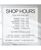 SHOP HOURS 