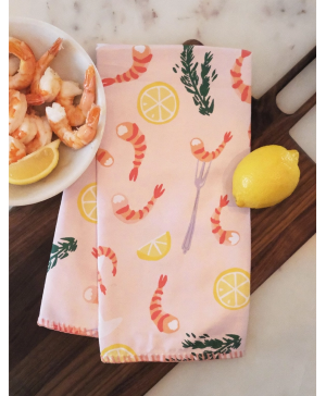 Shrimp Tea Towel 