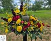 Silk Arrangement for cremation  
