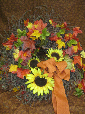 Silk Autumn Wreath custom