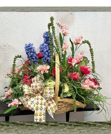 Silk Basket Silk Flowers in Poplarville, MS | Morgan On Main Florist