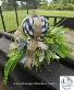Silk Black & White Pumpkin Arrangement 