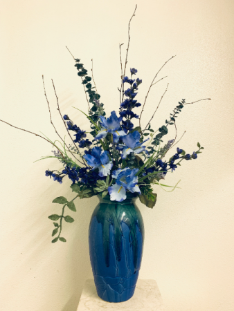 (SILK) Color Me Blue Silk Arrangement
