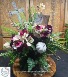 Silk Cream & Burgundy Arrangement  
