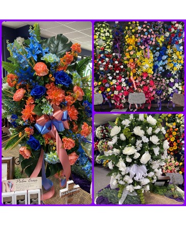 Silk Easels Funeral Arrangements in Cabot, AR | Petals and Plants Florist, Inc