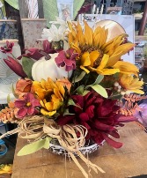 Silk Fall Desk Arrangement 
