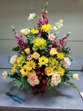 SILK Funeral Basket Funeral Basket