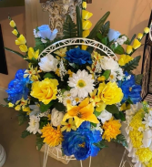 Silk Funeral Basket Funeral Flowers
