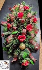 Silk Grapevine Christmas Centerpiece 