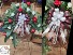 Silk Grapevine Wreath in Reds and Whites 