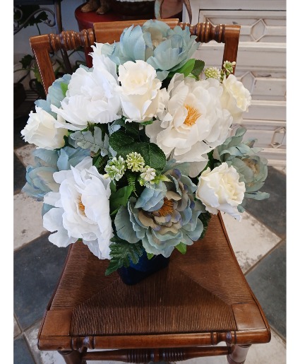 silk lawnwood silk funeral flowers