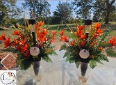 Silk Matching Cemetery Vase Inserts w/ solar 