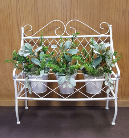 Silk metal planter Silk Arrangement