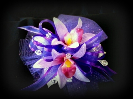 Silk Orchids Wrist corsage 