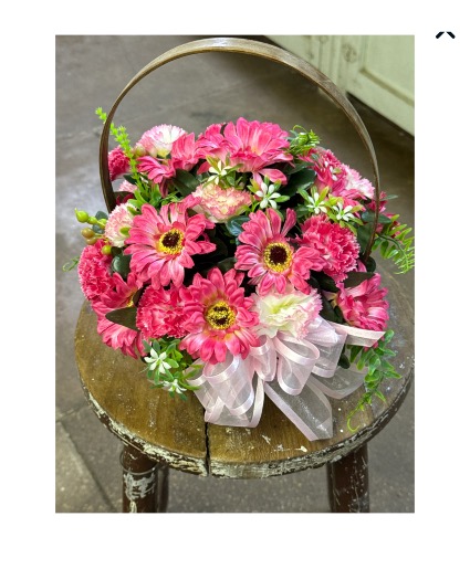Silk Pink Daisies Silk