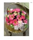 Silk Pink Daisies Silk