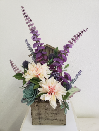 (SILK) Purple dreams Silk flower arrangement