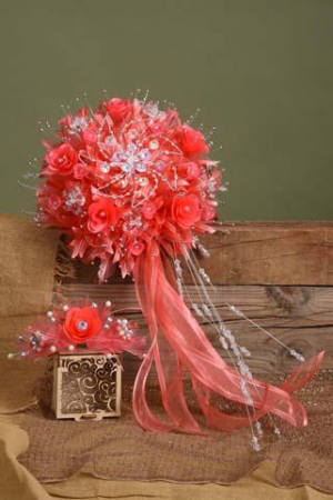 Silk Quinceanera  Bouquet and Corsage Quinceanera Bouquet and Corsage