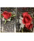 Silk Red Rose Corsage & Boutonnière Combo Silk Corsage & Boutonniere