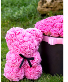 Silk rose bear with gift box gift/flowers