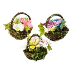 Silk Spring Mini Basket  Giftware