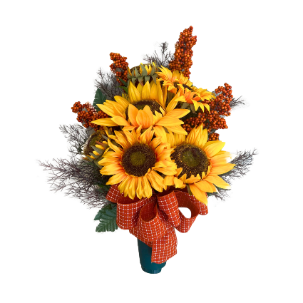 SILK SUNFLOWER SYMPATHIES CONE