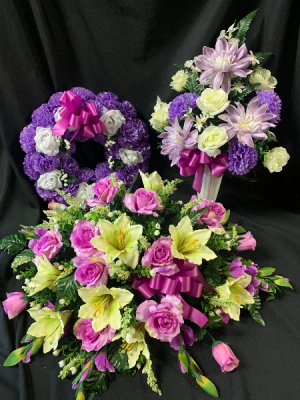 Silk Sympathy Purple Tribute Set in Red Lake, ON | FOREVER GREEN GIFT BOUTIQUE Silk Sympathy Purple Tribute Set in Red Lake, ON | FOREVER GREEN GIFT BOUTIQUE