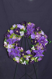 Silk Sympathy Wreaths Funeral Flowers