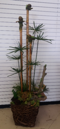 Silk Umbrella Palm  and succulents  Commercial and residential 