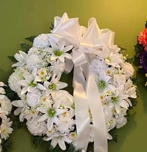 SILK WREATH Funeral Flowers