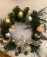 silver and gold 1only handmade wreath share the holiday spirt with this cute gift