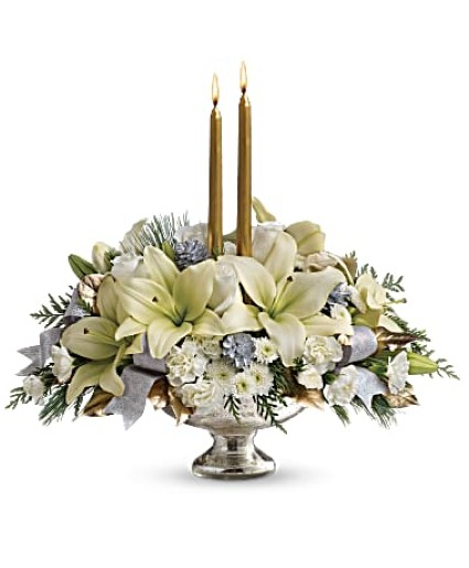 Silver And Gold Festivity Centerpiece