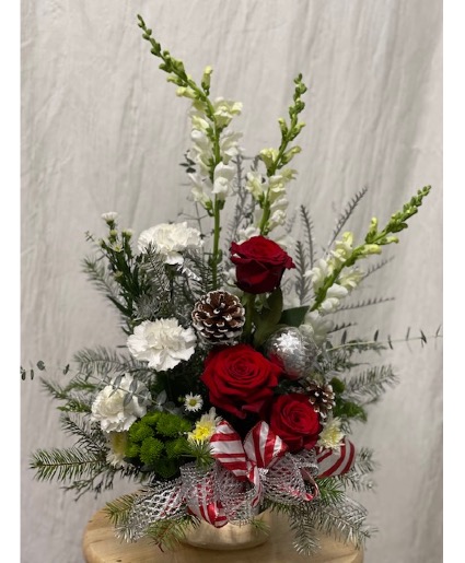 Silver Bells Christmas arrangement