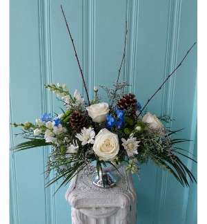 SILVER BELLS FLOWER ARRANGEMENT