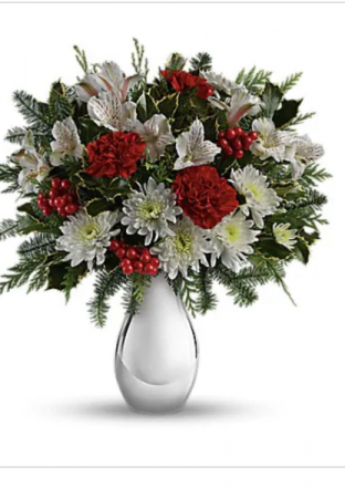 Silver Bouquet Keepsake mercury glass 