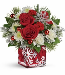 Silver Christmas Floral Bouquet
