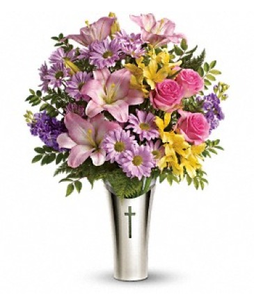 Silver Cross  Bouquet in Fort Worth, TX | DARLA'S FLORIST Silver Cross  Bouquet in Fort Worth, TX | DARLA'S FLORIST