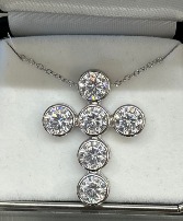 Silver Cross Necklace 