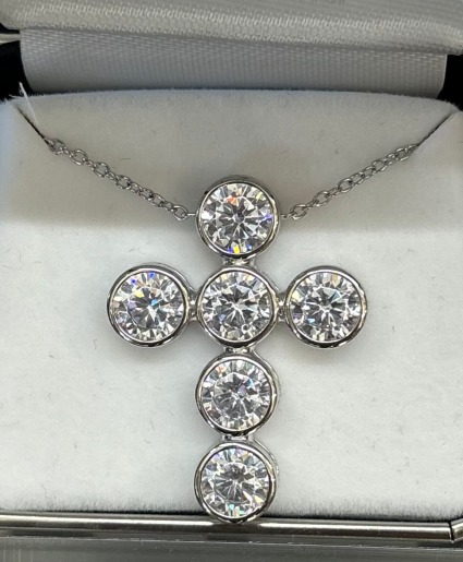 Silver Cross Necklace 