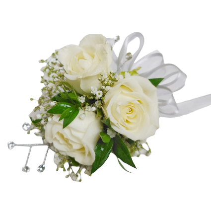 Silver Diamond Corsage Flowers