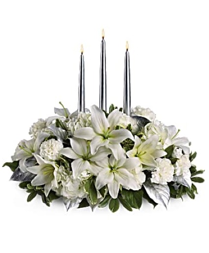 Silver Elegance Centerpiece