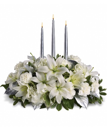 Silver Elegance Centerpiece 