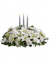 Silver Elegance Centerpiece Christmas Centerpiece