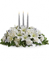 Silver Elegance Centerpiece T132-1A centerpiece arrangement